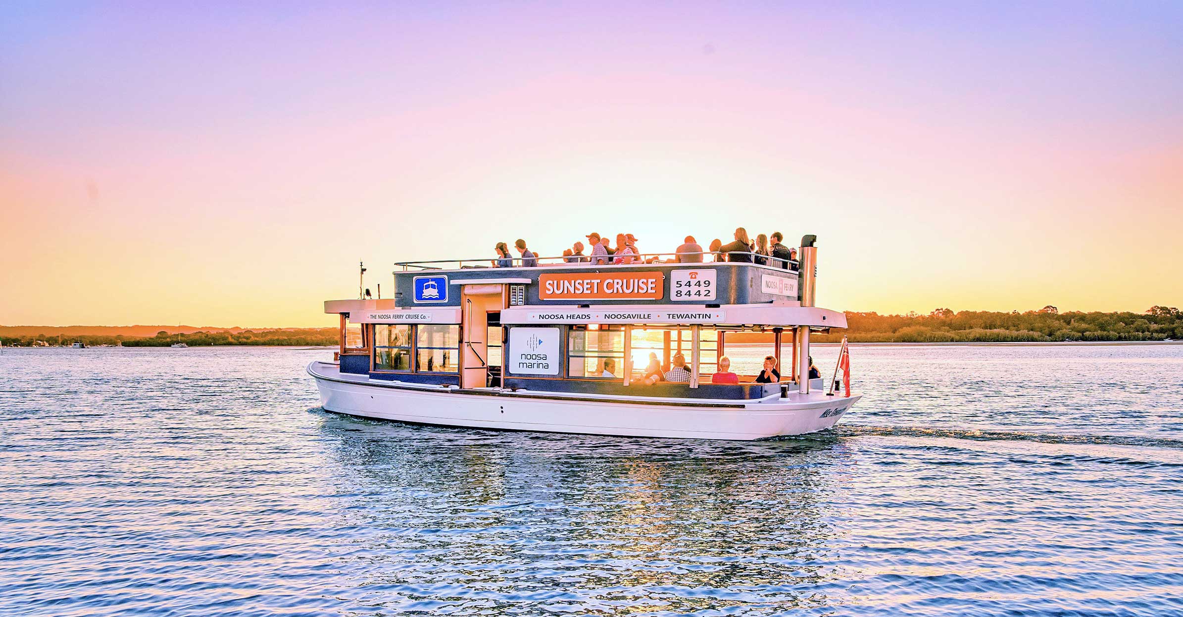 noosa ferry sunset cruise social