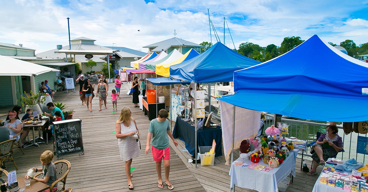 noosa marina markets day