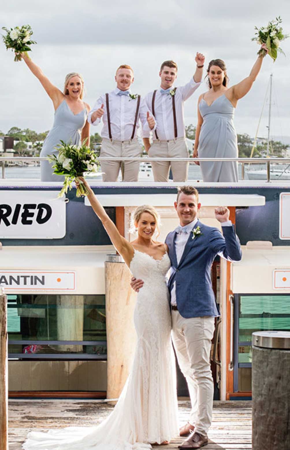 noosa ferry charter wedding