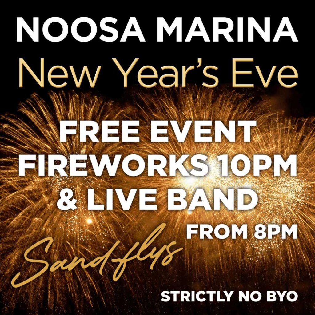 Noosa Marina New Year's Eve 2021 flyer